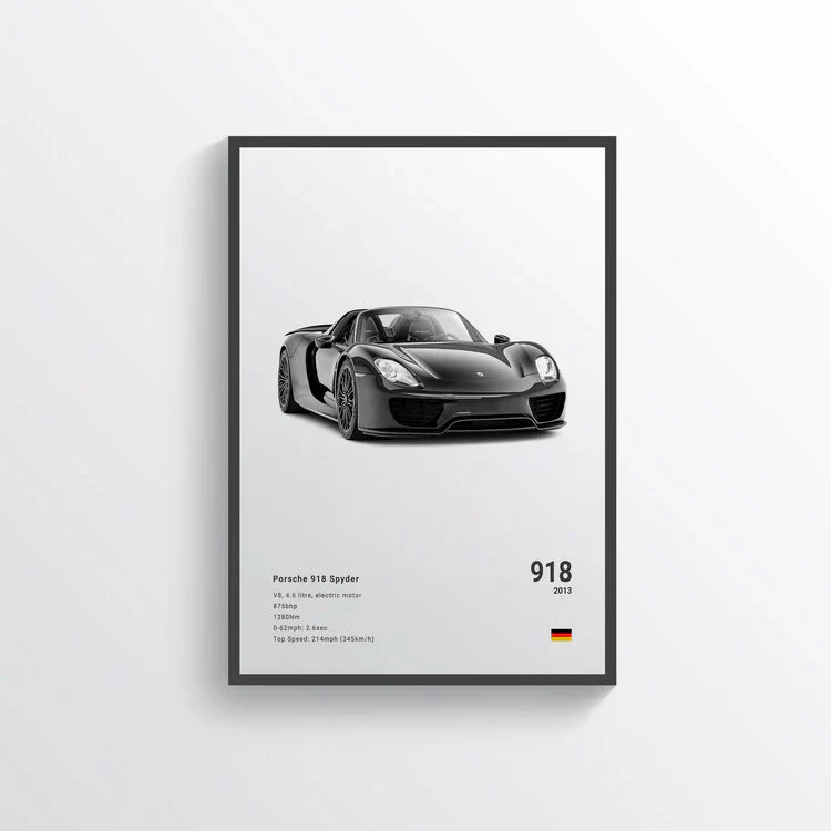 40！キャンバスアート Porsche 918 Spyder – car-artistry